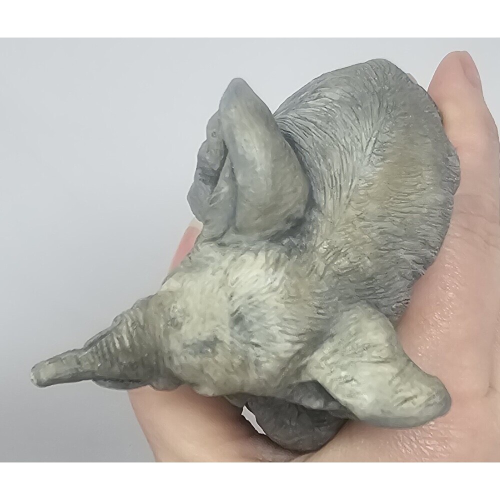Vintage Mt. St. Helen's Volcanic Ash Elephant & Calf Figurine Sculpture 80s 3x3" - Picture 5 of 6
